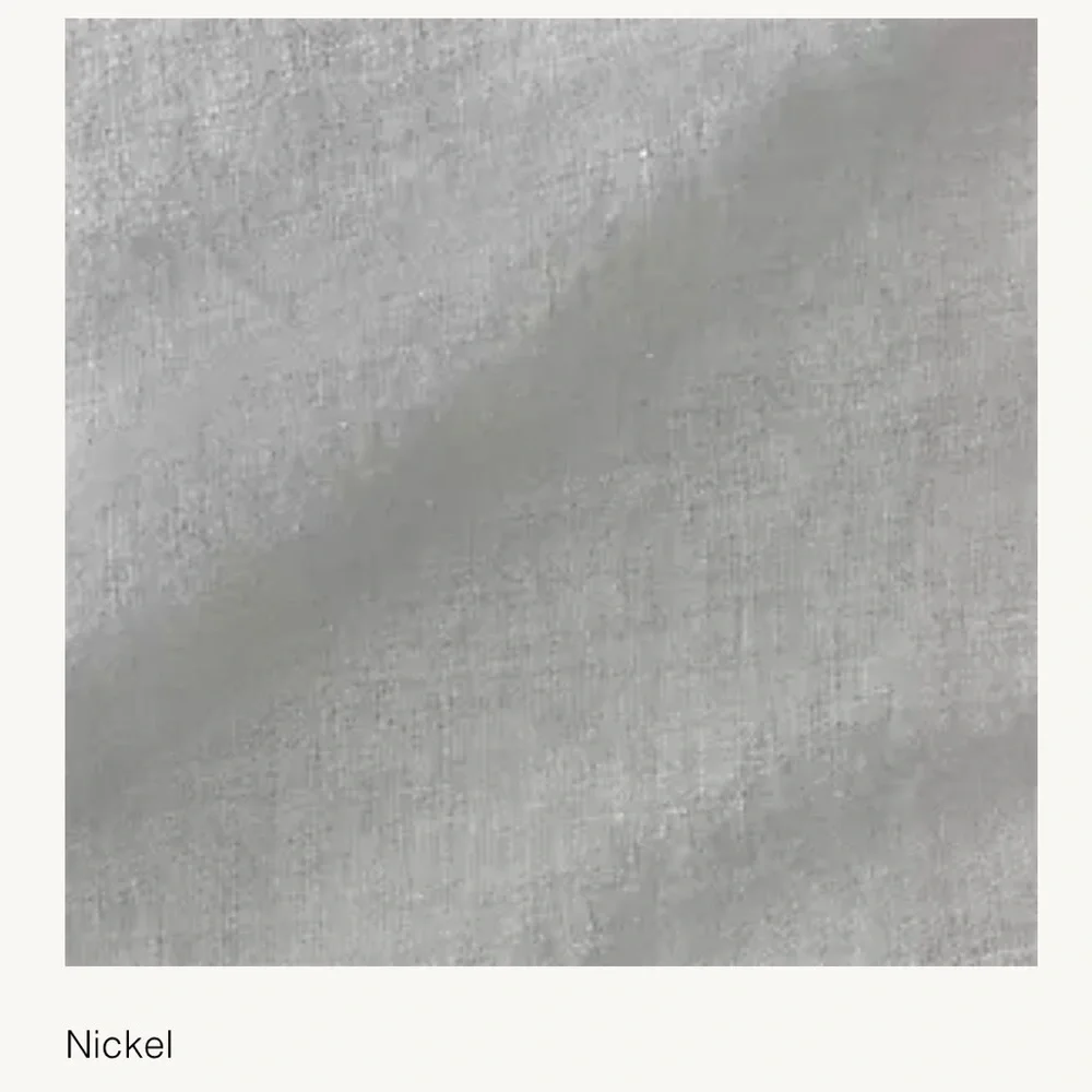 RH King ITALIAN HERITAGE WASHED LINEN FLANGE SHAM in Nickel